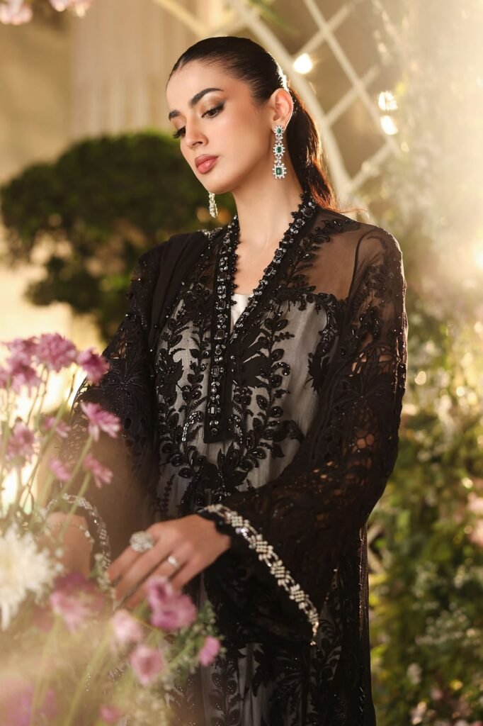 MARIA B Chiffon Suit